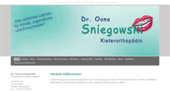 Desktop Screenshot of dr-sniegowski.de