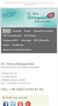 Mobile Screenshot of dr-sniegowski.de