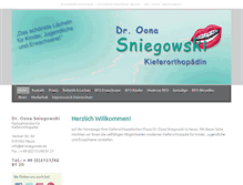 Tablet Screenshot of dr-sniegowski.de